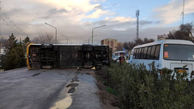 تصادف هولناک اتوبوس مسافربری با درخت در اصفهان + وضعیت مصدومان