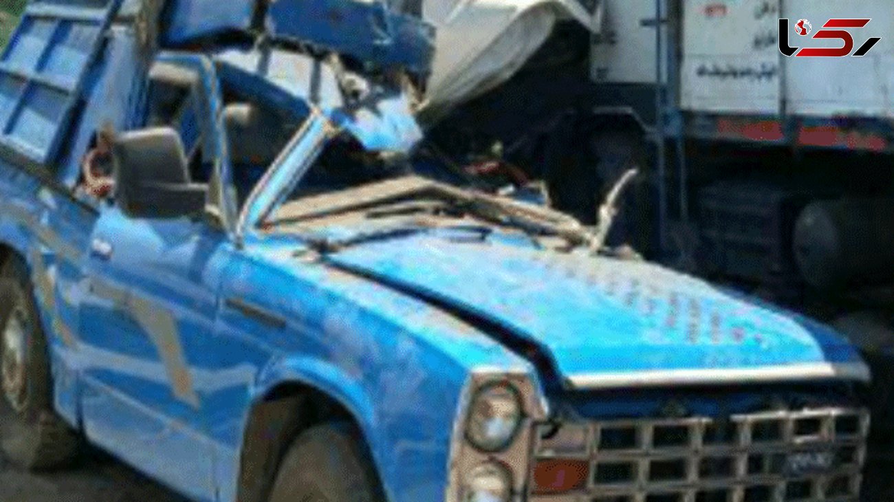 برخورد نیسان و کامیون با یک کشته و 2 مجروح در فارس 