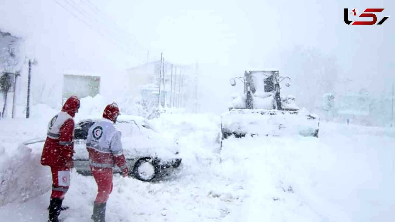 برف شدید و کولاک این جاده ایران را بست + جزئیات
