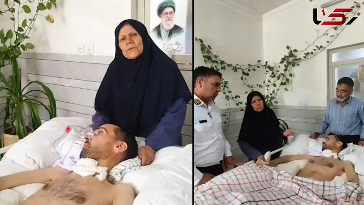 فیلم / روایت تلخ یک سرباز پلیس راه پس از ۱۴ سال زندگی نباتی / دستور ویژه رئیس پلیس راه فراجا برای حمایت از خانواده «ابوالفضل»