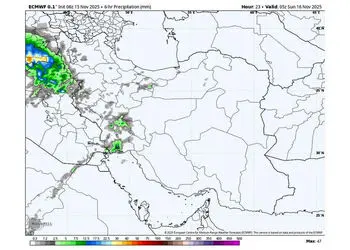 تهران تا روز دوشنبه بارانی می شود