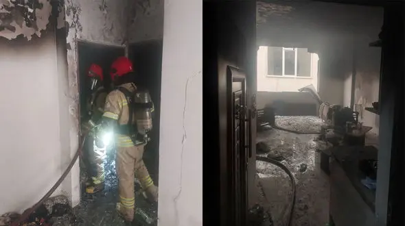  انفجار گاز هولناک یک خانه در گلشهر  + عکس