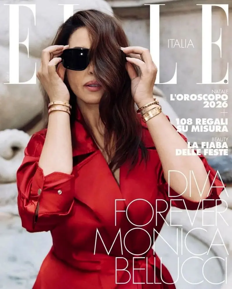 مونیکا بلوچی در مجله مد و فشن Elle 1