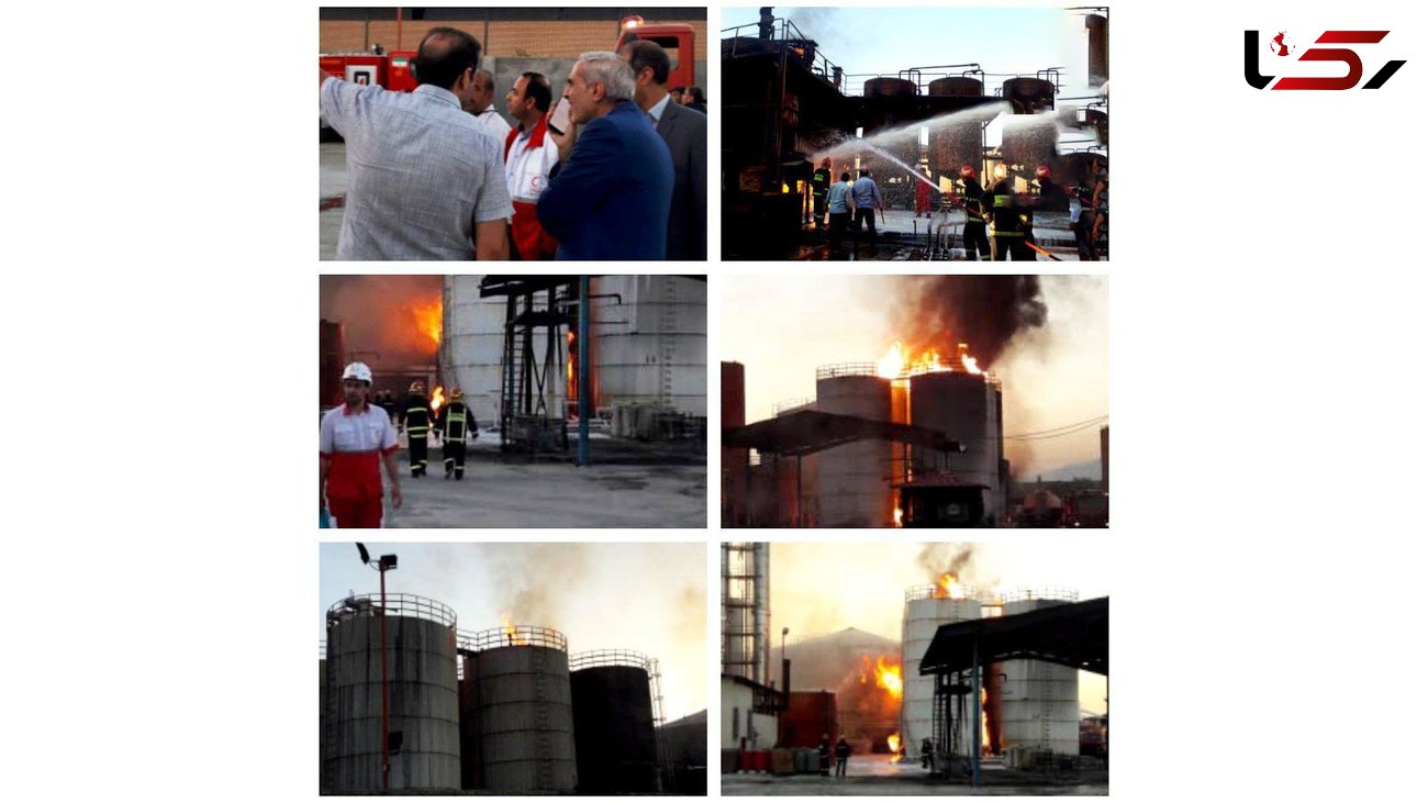 آتش سوزی در کارخانه مشتقات نفتی شهرک صنعتی درود فرامان/حادثه یک کشته و یک زخمی برجا گذاشت +عکس