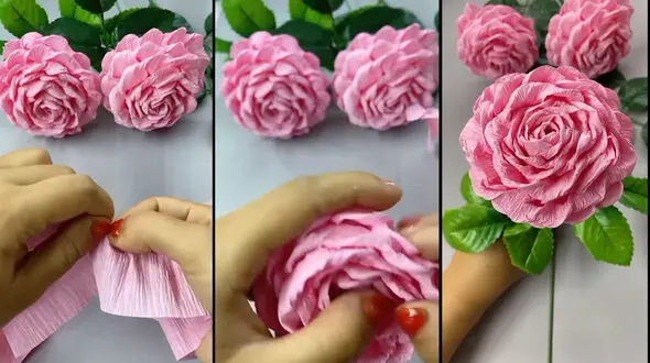 کاردستی گل + فیلم