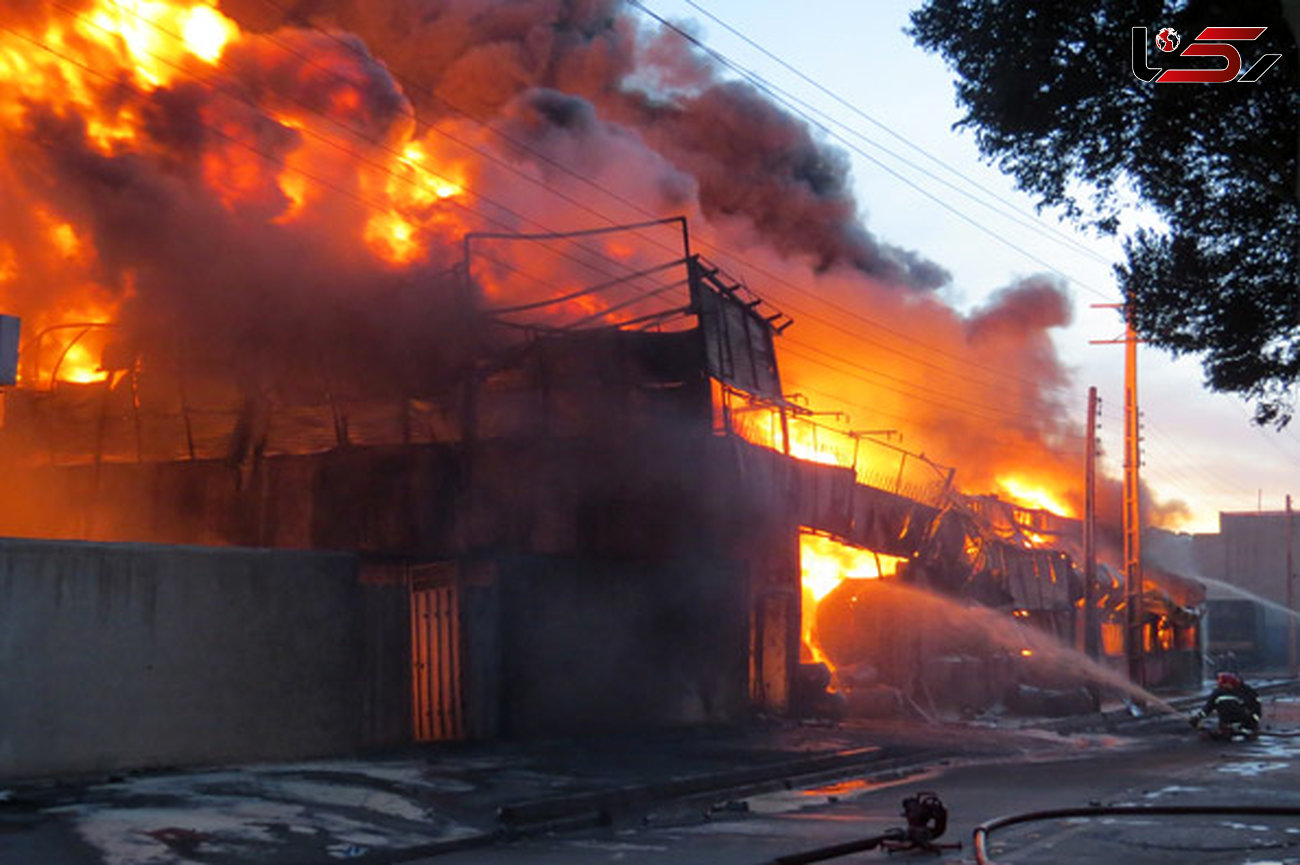 آتش سوزی در انبار کالای شورآباد/حادثه تلفات جانی نداشت