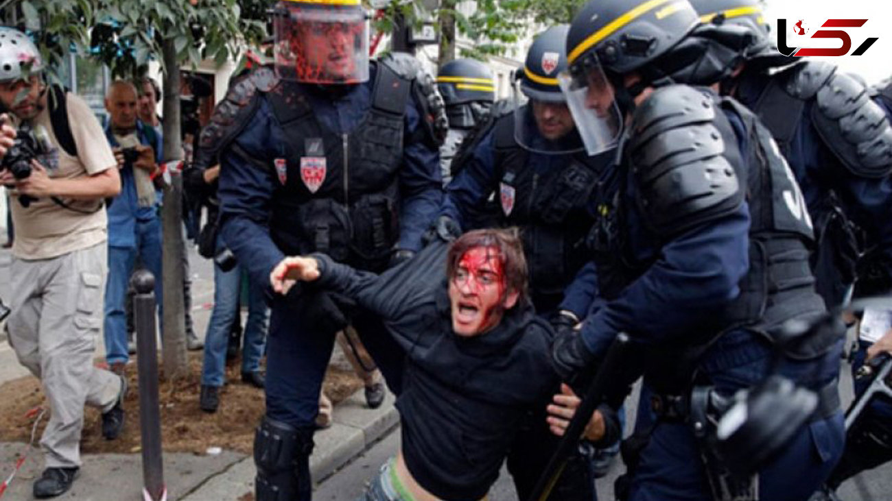 ده‌ها زخمی در تظاهرات ضدهسته‌ای فرانسه + عکس