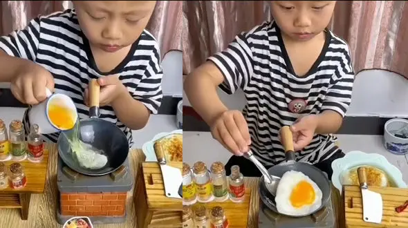 آشپز کوچولو را ببینید چه می کند + فیلم