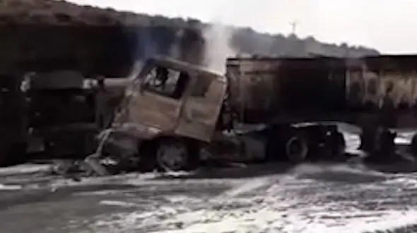 فیلم هولناک از تصادف مرگبار خودروی حامل سوخت در تبریز