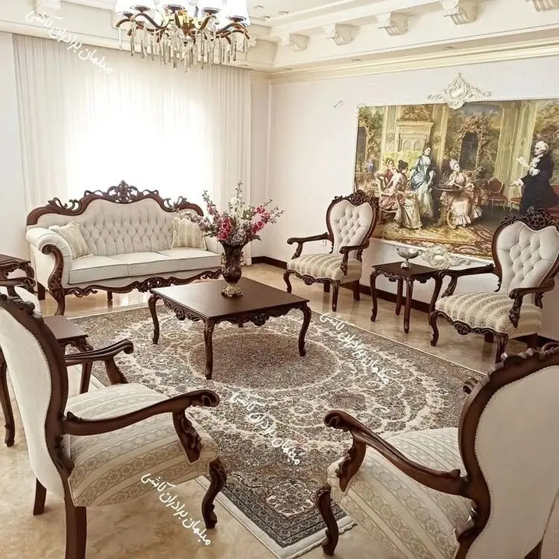 مبل نیمه کلاسیک ساده
