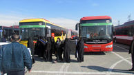 خدمت رسانی شرکت واحد اتوبوسرانی تهران به شرکت کنندگان در مراسم ۱۲ بهمن
