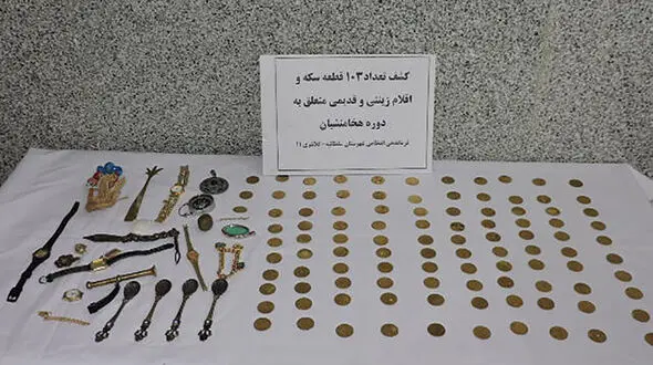 کشف 103 سکه هخامنشی در سلطانیه + عکس