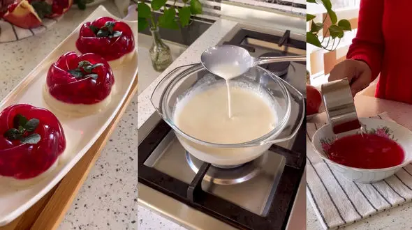 دسر یلدایی آسان با طعم انار + فیلم 