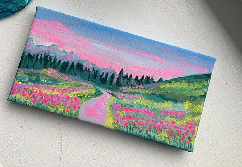 تابلو منظره برای پذیرایی