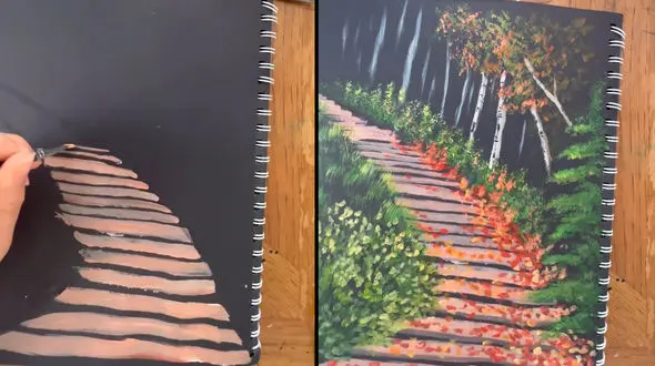 نقاشی پاییزی + فیلم