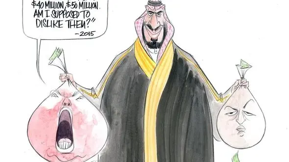 کاریکاتور واشنگتن پست درباره ترامپ پولکی 