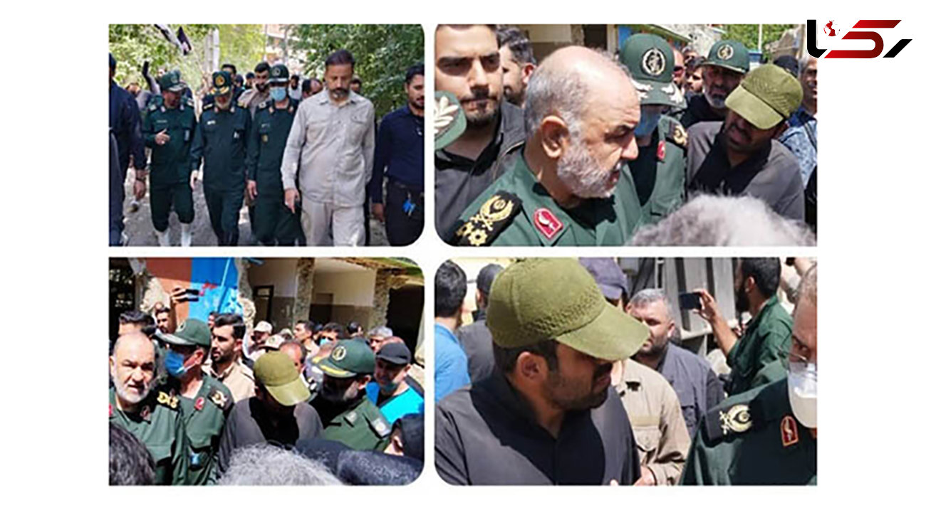 فرمانده کل سپاه پاسداران از مناطق سیل زده فیروزکوه بازدید کرد