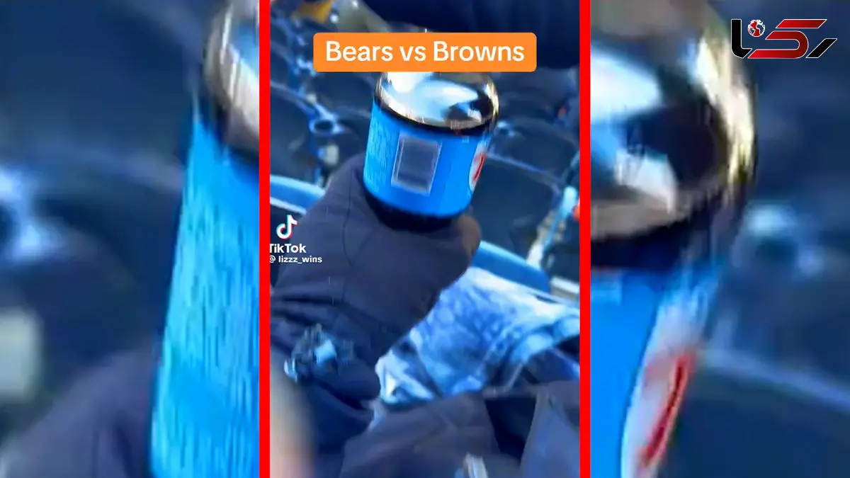 فیلم یخ زدن نوشابه در سرمای منفی ۱۳ درجه شیکاگو