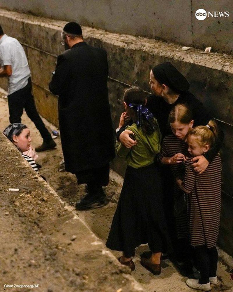 تصاویر abcnews از لحظه ورود موشک های ایران به آسمان فلسطین اشغالی