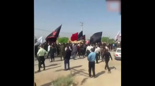 تجمع زائران حسینی در شلمچه پایان یافت + فیلم