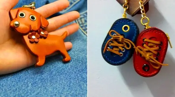 آویز چرمی دست دوز؛ خاص، زیبا و منحصر به فرد + 15 مدل شگفت‌ انگیز