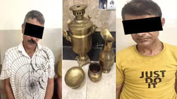 لو رفتن دزدان سابقه دار مشهدی با سرقت سماور زغالی!