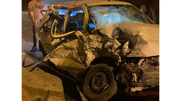 7 کشته و زخمی در تصادف هولناک پراید با تیبا در جاده خنجین