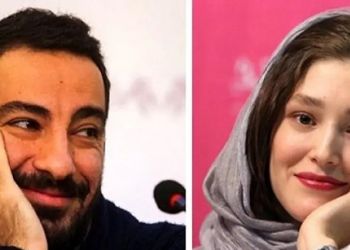 فیلم / عاشقانه پر شور و جذاب فرشته حسینی هنگام آشپزی کردن همسرش / نوید محمدزاده : همش فکر میکنم خیالی یا واقعیت ..