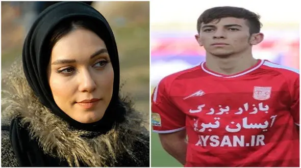 رقابت بازیگر زن با فوتبالیست معروف در برنامه تلوزیونی + عکس