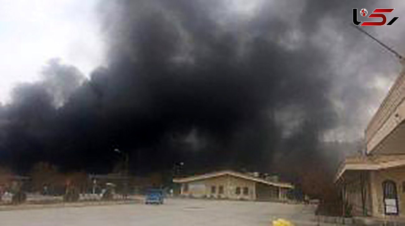 آتش سوزی مهیب در انبار کارخانه سیمان شاهرود 