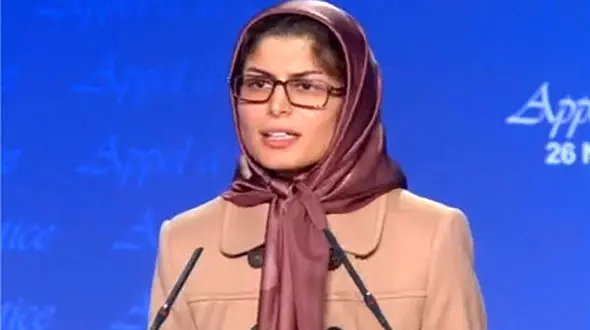 شبنم مددزاده به گروهک تروریستی منافقین پیوست / او خود را در آغوش مریم رجوی جای داد + عکس 