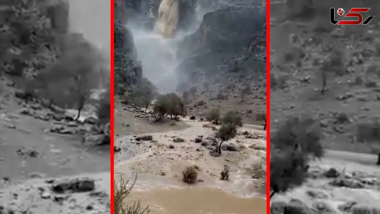 فیلم جاری شدن آبشار فصلی کوهبزان ممسنی