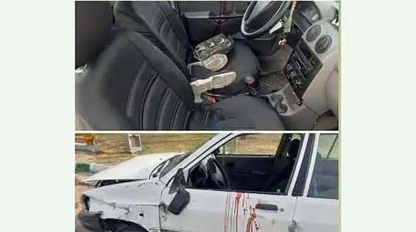 واژگونی پراید در بزرگراه کلانتری/ راننده پراید فوت کرد + عکس