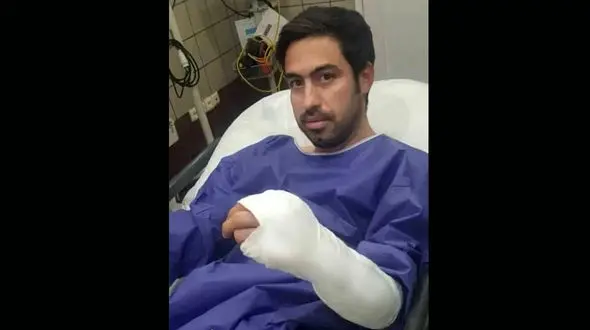 چاقو خوردن خسرو حیدری قبل از بازی با نفت مسجد سلیمان / ماجرا چه بود؟ + عکس