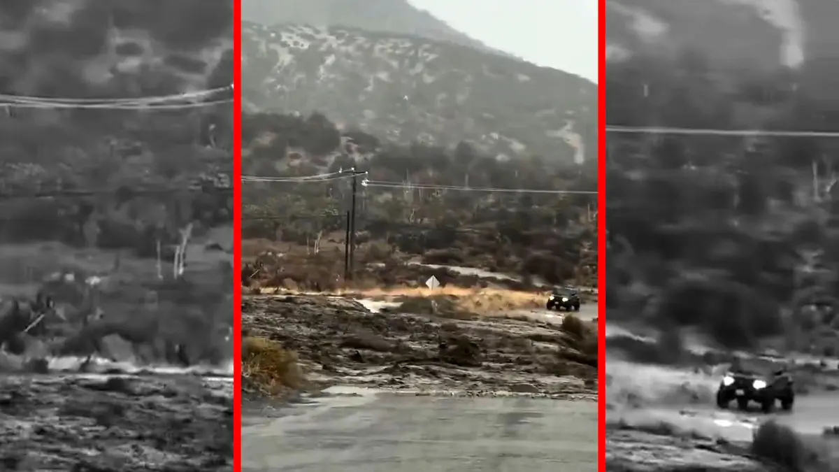 فیلم سیلاب تاریخی در کالیفرنیا پس از بارش بی‌سابقه