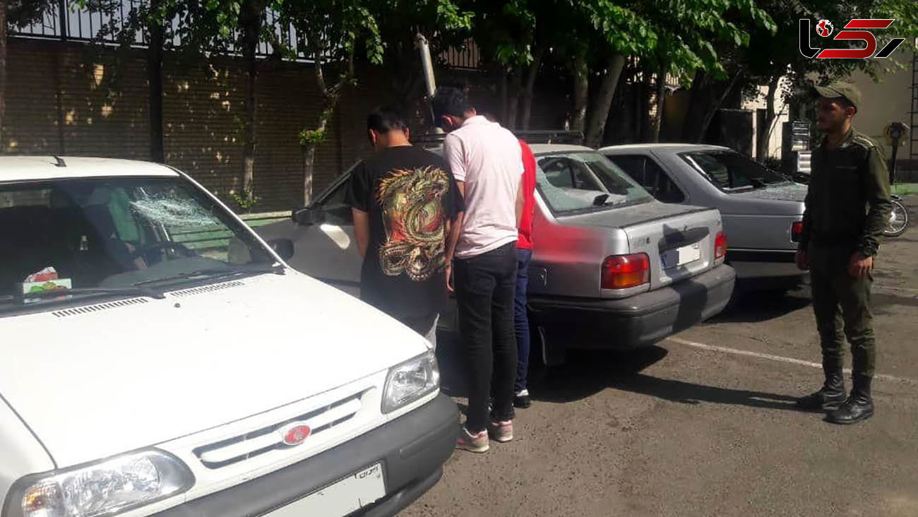 شلیک تیرهوایی برای بازداشت 4 تخریبگر خودرو / در تهران رخ داد