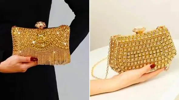 استایل شیک با کیف طلایی مجلسی؛ 15 مدل تازه را ببینید