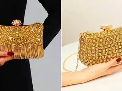 استایل شیک با کیف طلایی مجلسی؛ 15 مدل تازه را ببینید