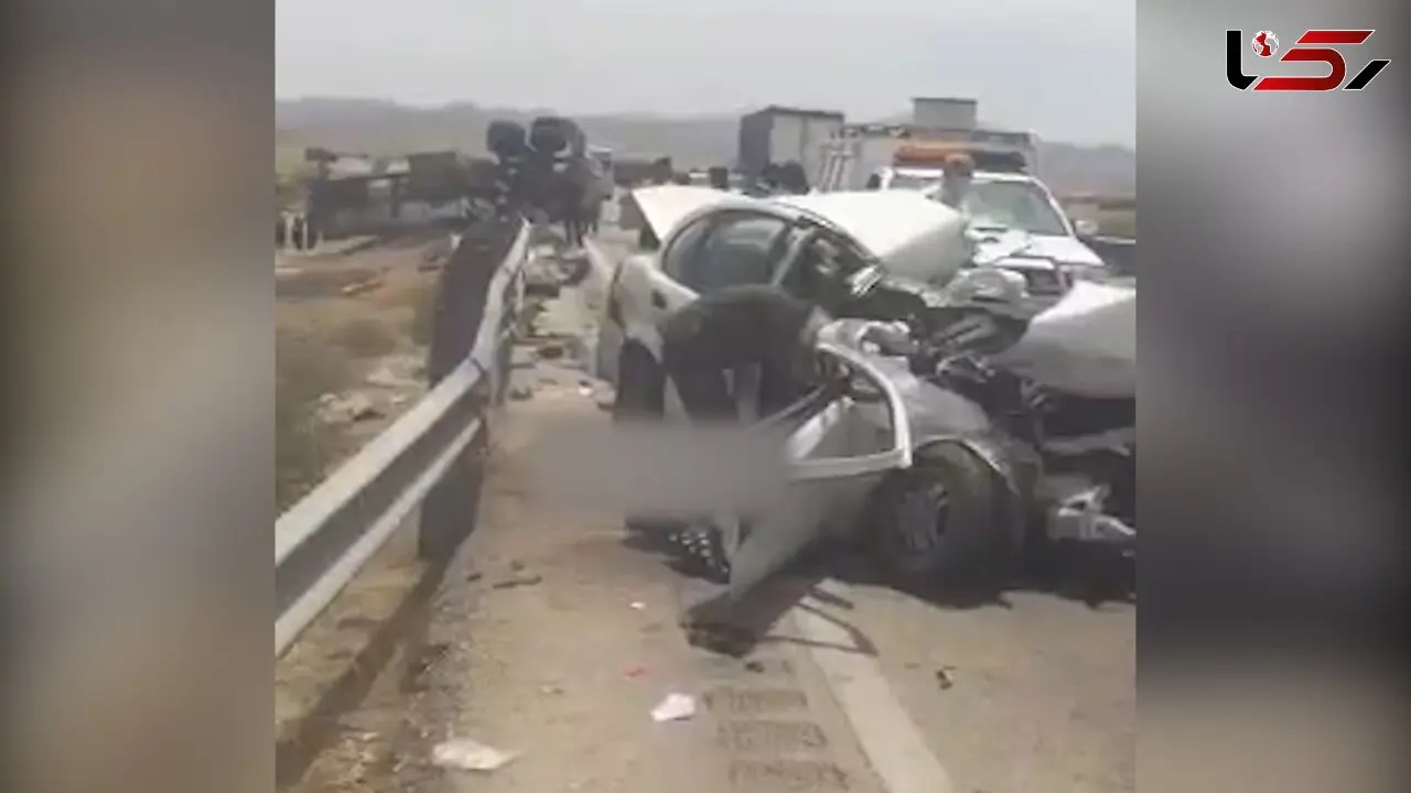 فیلم 4 جنازه در صحنه وحشتناک تصادف ! / در جهرم رخ داد