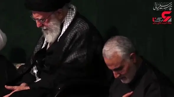 فیلم لحظه سلام رهبر انقلاب و سردار سلیمانی بر امام حسین(ع) 