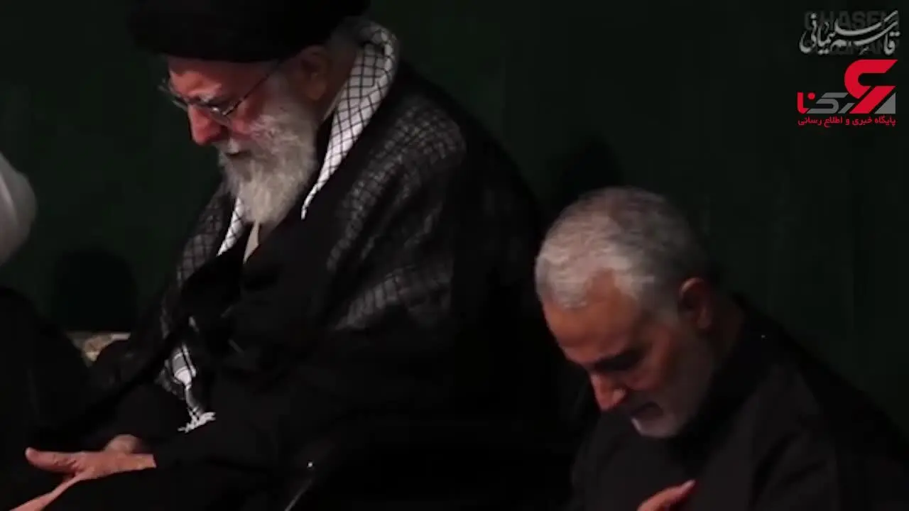 فیلم لحظه سلام رهبر انقلاب و سردار سلیمانی بر امام حسین(ع) 