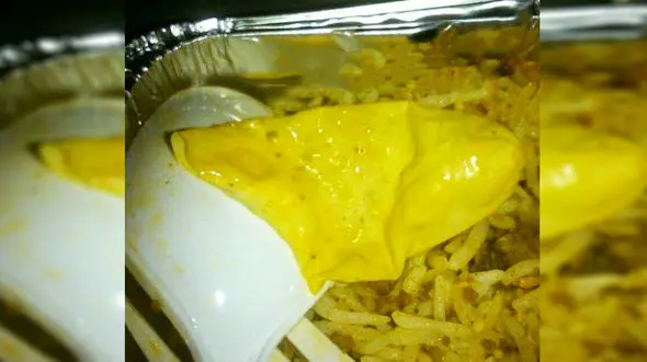 مسافر هواپیمای بوشهری در غذایش چیز عجیبی پیدا کرد+عکس