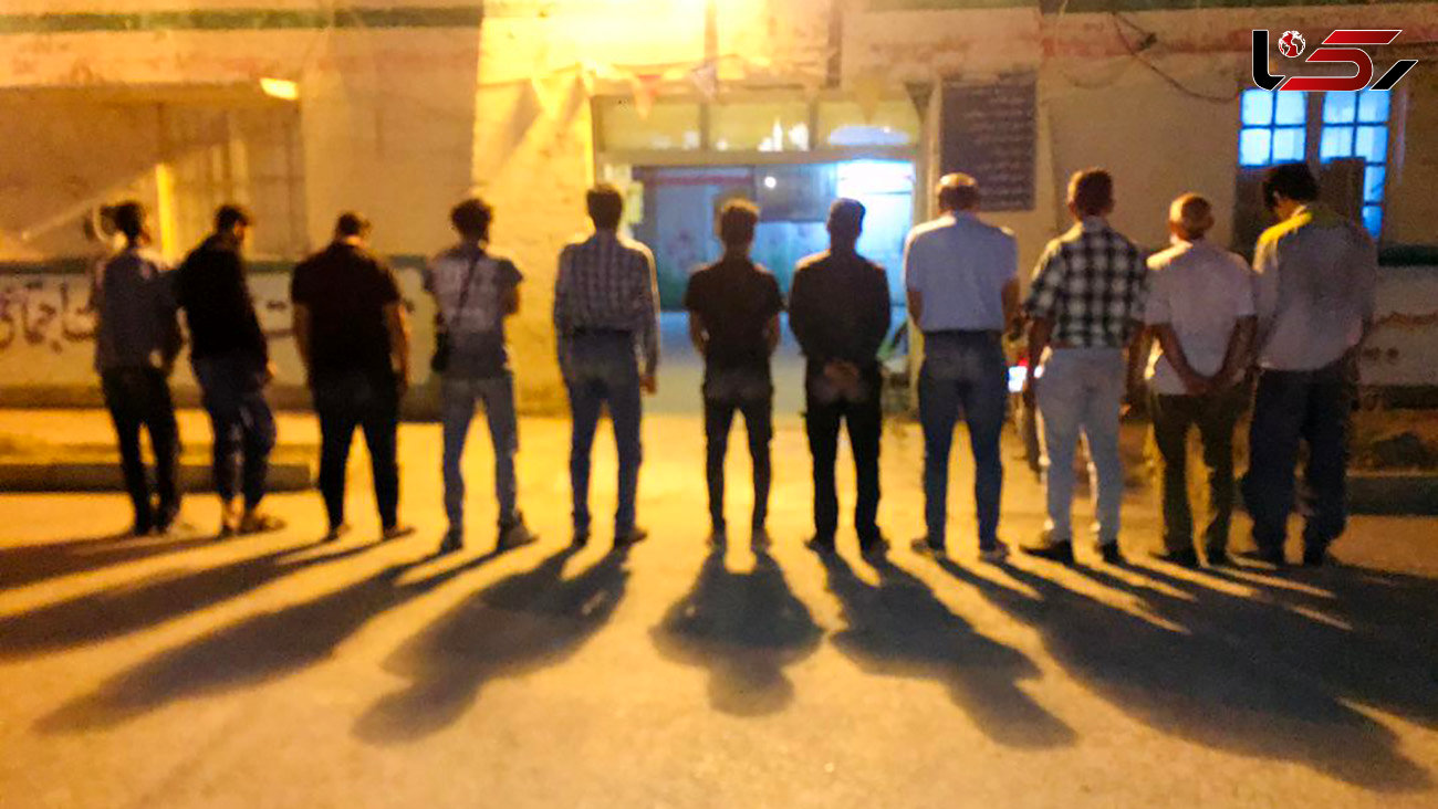 اجرای طرح ارتقاء امنیت اجتماعی و دستگیری 11 سارق حرفه‌ای در آبادان + عکس