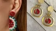 گوشواره‌ یلدایی جذاب شب چله؛ ترکیبی از انار و هندوانه برای استایل ویژه