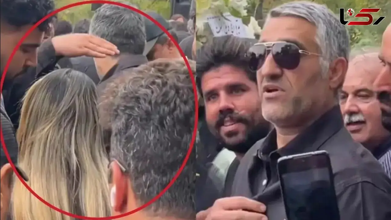 این زن همسر علنی پژمان جمشیدی است! / فیلمی که در مراسم تشییع آتیلا پسیانی لو رفت!
