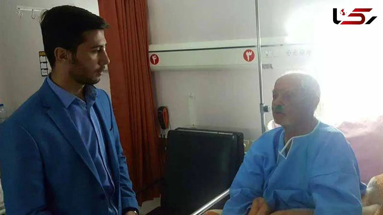 بستری شدن دهقان فداکار در بیمارستان به علت عارضه قلبی + عکس 