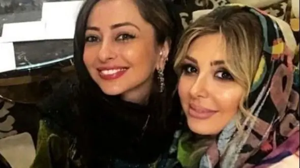 سورپرایز نیوشا ضیغمی برای نفیسه روشن با ایده خلاقانه کیک تولد قلب زیبا با تم قرمز