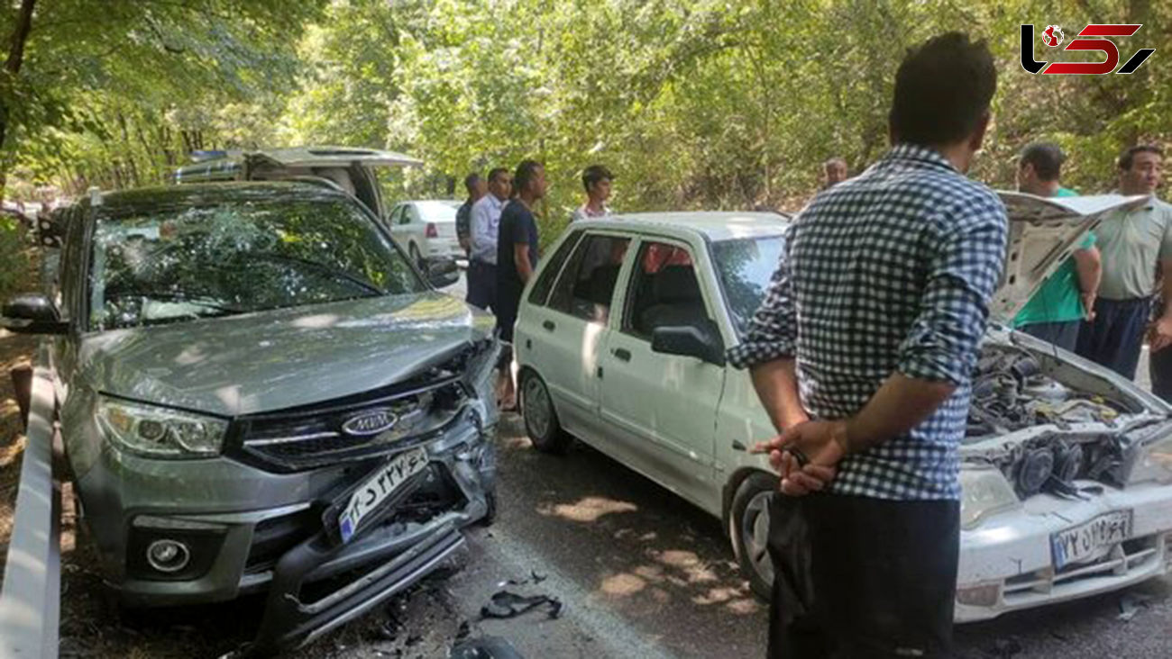 تصادف خونین 4 خودرو در پارک ملی گلستان + جزییات