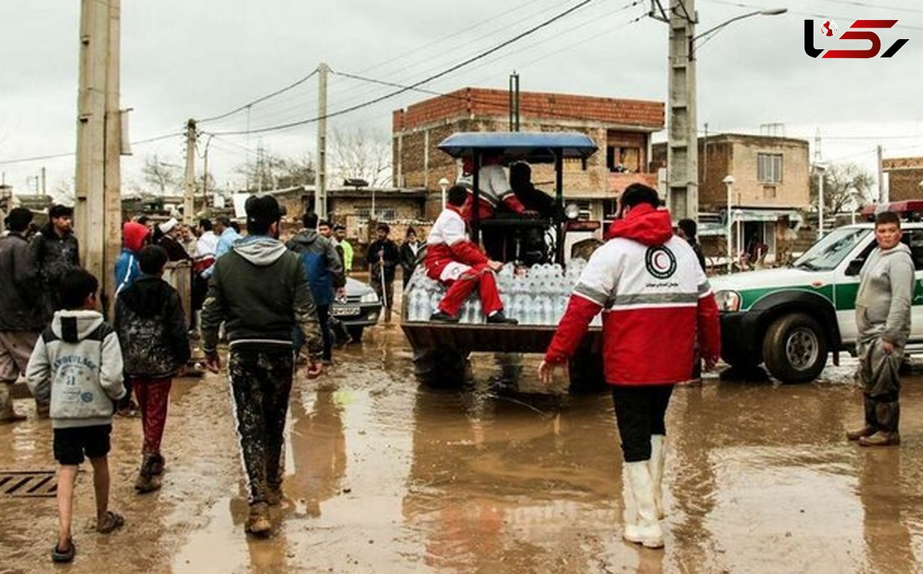 ۱۱ شهر، ۳۱ روستا و ۳ منطقه عشایرنشین گرفتار سیل شدند /امدادرسانی هلال احمر به ۱۲۳۲ نفر در سیلاب‌