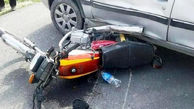 تصادف مرگبار پیکان وانت با دو موتور سیکلت در جاده کاشان